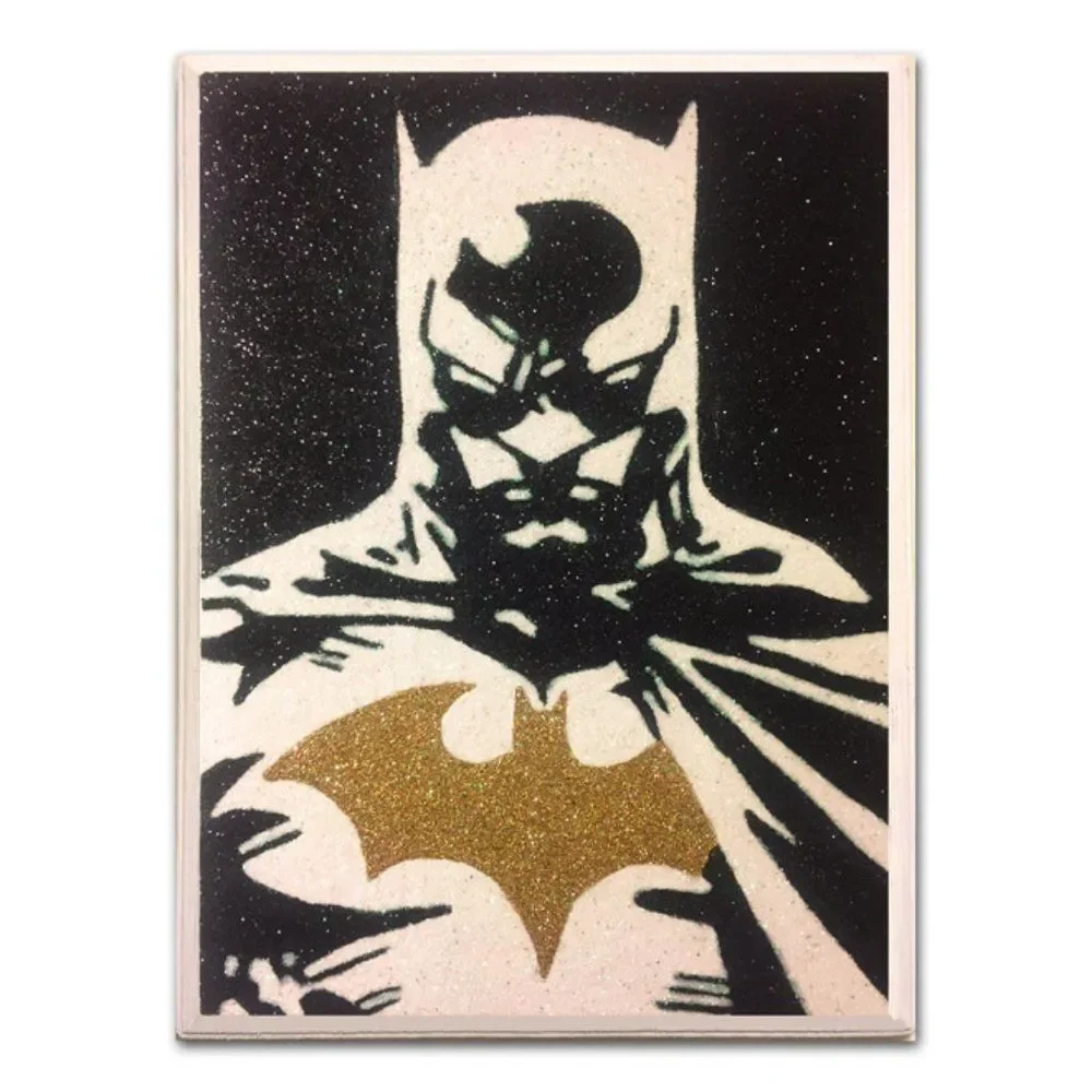 Batman Bruce Wayne Art Icons Glitter